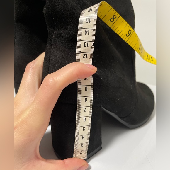 DREAM PAIRS | Faux Suede Over The Knee High 7 cm Heel Boot - Picture 7 of 12